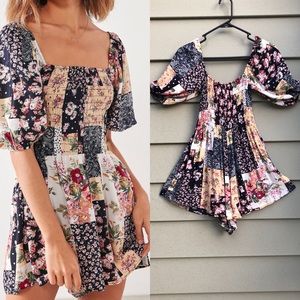 XS Kimchi Blue Patsy Smocked Romper